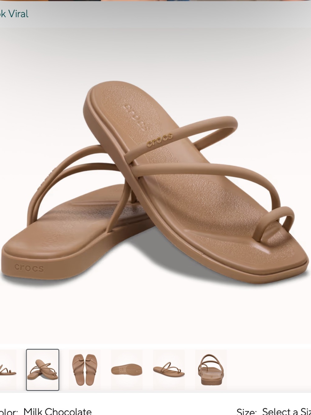 🤎Crocs Miami Toe Loop Sandal